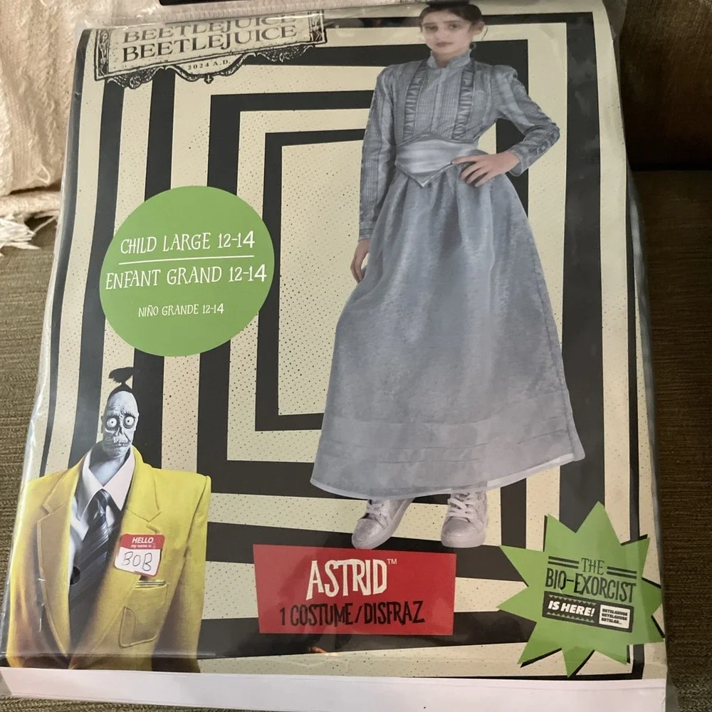 Astrid Costume Beetlejuice Beetlejuice Child Large Size 12-14‎ Dress W Att Belt